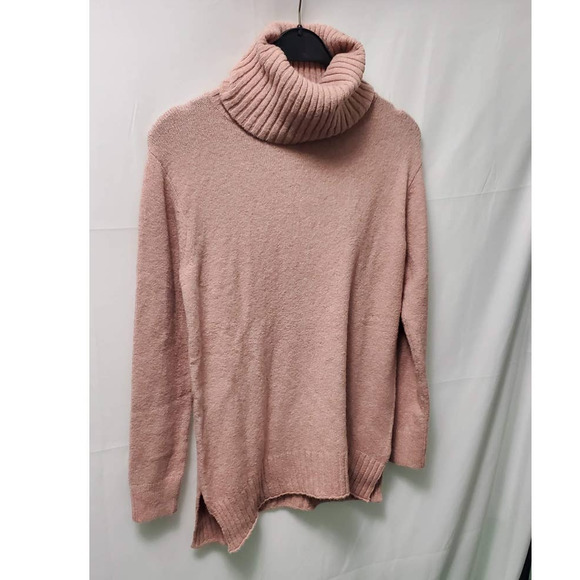 BP Nordstrom Super Soft Pink Adobe Longline Turtleneck Sweater BP420420MI Small - Picture 3 of 11
